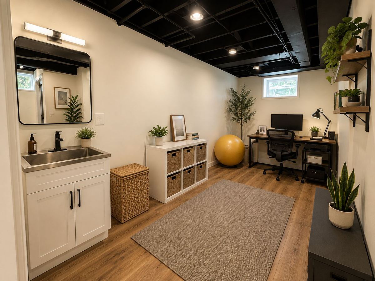 Basement space after remodel