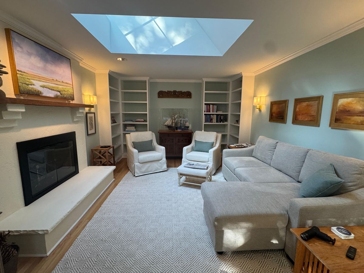 Living room after repair